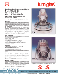 Thumbnail of document Data Sheet - Lumiglas® Ex Light, Series USL 08-EX